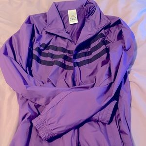 Adidas purple track suit jacket